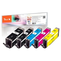 Peach Spar Pack Tintenpatronen XXL kompatibel zu Canon PGI-580XXL, CLI-581XXL