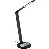 Briloner - LED Schreibtischlampe Tischlampe, Büro Induktive Ladefläche, dimmbar, Touch cct