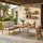 Idimex YAPA Loungeset aus massivem Akazienholz 4-tlg. Natur/Beige