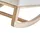 Beliani Schaukelsessel ALSTA Bouclé 68 x 100 x 100 cm Cremeweiß