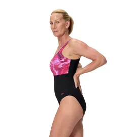 Speedo Badeanzug Damen Schwarz/Anthracite 42