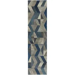Kadima Design Stilvoller `Esk Luke` Teppich in Kühlen Tönen für Moderne Einrichtungen. 60x230 cm