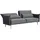 SalesFever 3-Sitzer Sofa Samt Grau 368510