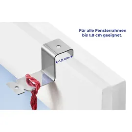 Maximex Fensterhaken 8er Set, für Fensterrahmen bis 1,8 cm, geeignet
