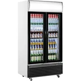Saro Getränkekühlschrank mit Werbetafel - 2-türig Modell GTK 800,