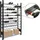 SCHULTE Regalwelt Weinregal 180 x 100 x 25 cm Schwarz-Silber