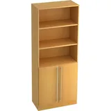 Hammerbacher Regalschrank V7700/6/6/RE buche 80,0 x 42,0 x 200,4 cm
