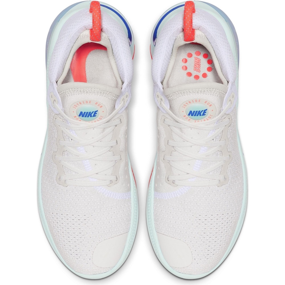 nike joyride run flyknit white racer blue