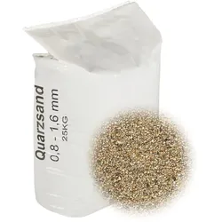 Filtersand 25 kg 0,8-1,6 mm