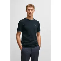 Boss Green T-Shirt mit Label-Print Modell 'Taul', Dunkelblau, XXL