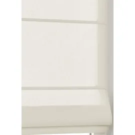 Kutti Ösenrollo Duck Offwhite – Raffrollo aus 100% Baumwolle mit rechteckigen Ösen, Blickdicht ohne Bohren in der Größe 60 x 140cm