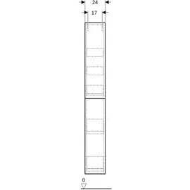 Geberit Acanto Hochschrank mit 2 Auszügen, - lava matt