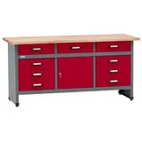 KÜPPER Werkbank, BxHxL: 170x84x60 cm - rot