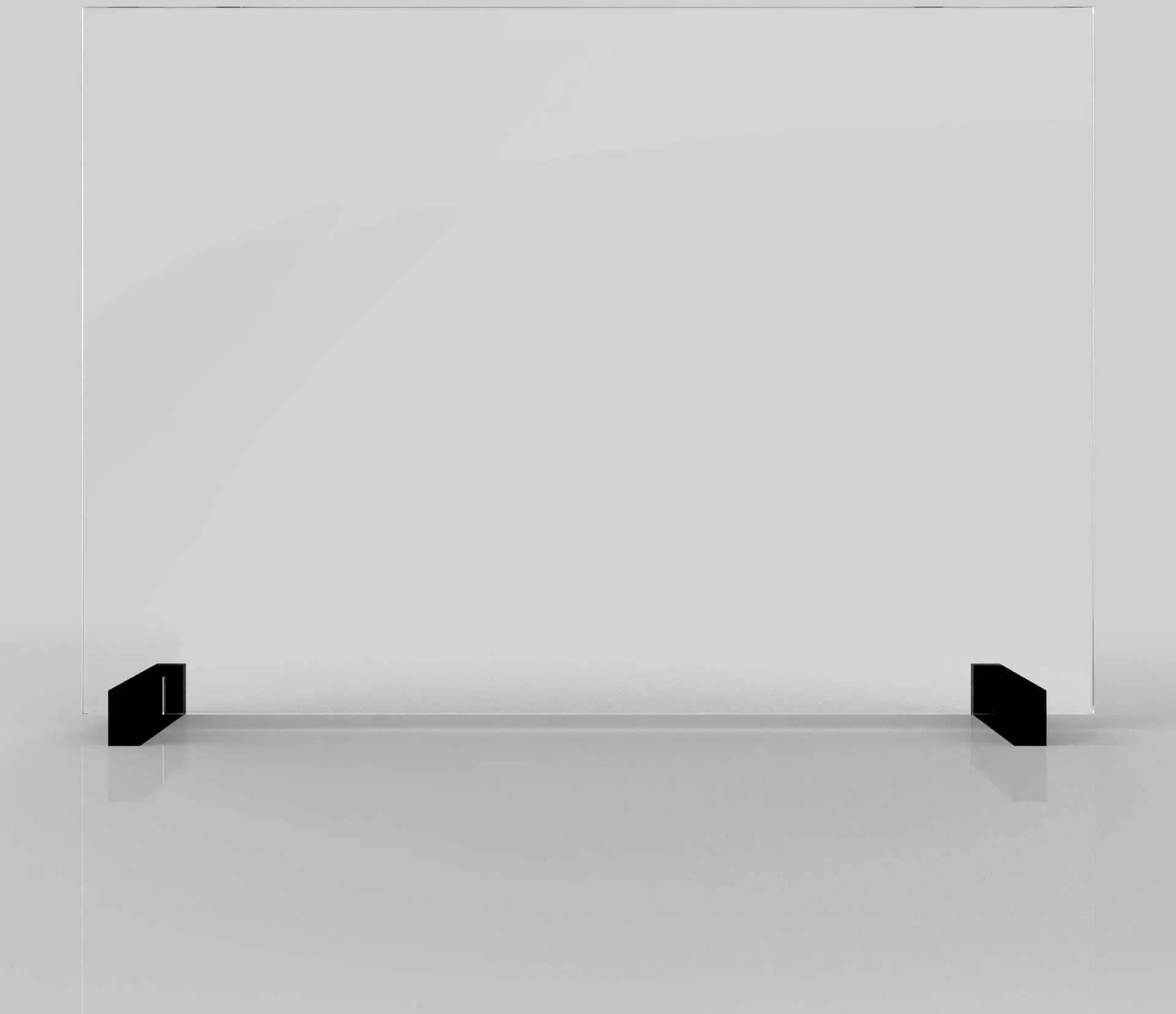 ALLboards Spuckschutz aus Glas 4mm 90x60 cm, transparent