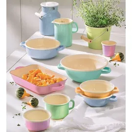 RIESS Classic Pastell Küchenschüssel Ø16cm Gelb, Emaille,