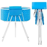 Vevor Tragbare Hundebadewanne, erhöhte & zusammenklappbare, Haustierbadewanne mit Schnellentwässerung, Badewanne zum Waschen & Pflegen kleiner & mittelgroßer Hunde und Katzen, Hellblau