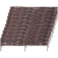 Kadax Palisade aus Weide "Hamre", natürlicher Weidenzaun, 30 cm,