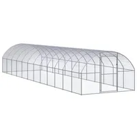 vidaXL Outdoor-Hühnerstall 3x12x2 m Verzinkter Stahl