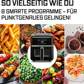 GOURMETmaxx Heißluftfritteuse 5 L schwarz