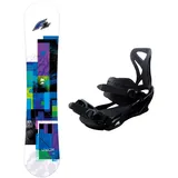 F2 Set Herren Snowboard Union Blue 157cm mit Bindung Sonic Pro L BLAU 157 CM