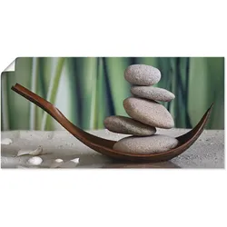 Artland Wandbild »Gleichgewicht«, Zen, (1 St.), als Leinwandbild, Poster, Wandaufkleber in verschied. Größen Artland Farbe Bild(er): grün