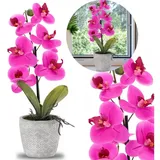 Künstliche Zimmerpflanze Künstliche Orchidee im Topf, rosa 35 cm, Sarcia.eu rosa