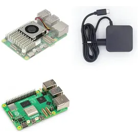 BerryBase Raspberry Pi 5, 4GB RAM, Active Cooler Kit