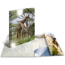 Herma Sammelmappe Tiere A3 giraffe