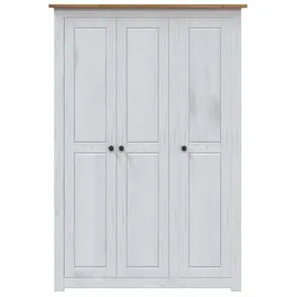 vidaXL Kleiderschrank 3-türig 118 x 171 x 50 cm Weiß