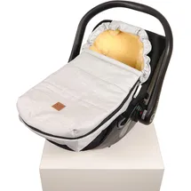 Kaiser 6534197 Babyschalen Fußsack Emma, denim light grey, grau