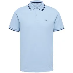 Selected Homme Herren Poloshirt SLHDANTE SPORT Blau Grau 16087840 S