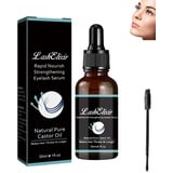 Lash Elixir Rapid Growth Strengthening Eyelash Serum, Bio-Rizinusöl Wimpernserum, Intensive Lash Volumizing Serum, Wimpernserum zu wachsen Wimpern, stärken und nähren (1pcs)