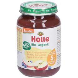 Holle Apfel und Heidelbeeren Glas 190 g