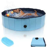 Swanew - Hundepool Sonstiges Hundezubehör Faltbar Hunde und Katzen Faltbarer Kinder Gut Abgedichtet Kunststoff 120x30CM