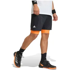 adidas Club Tennis Climacool 2IN1 Trainingsshorts Herren Black/Pure Orange S