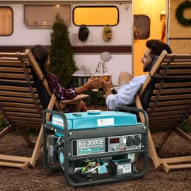 Könner & Söhnen KS 3000E Stromerzeuger Generator Benzin Notstromaggregat 3000 Watt mit E-Start
