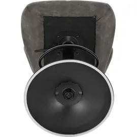 Woltu 2er-Set Barhocker höhenverstellbar, drehbar, Kunstleder Stahl, Grau - Grau