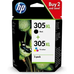 HP 305XL (6ZA94AE) - Schwarz + 3 Farben - Druckerpatrone - Hohe Kapazität - Multipack