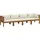 vidaXL Garten-Lounge-Set 4-Sitzer creme Akazie