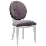 JVmoebel Stuhl Stuhl Lehnstuhl Esszimmerstuhl Sitzmöbel Polsterstuhl Holzstuhl, Made in Europa lila