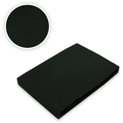 EXKLUSIV HEIMTEXTIL Jersey Spannbettlaken 180 - 200 x 200 cm Schwarz
