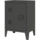 [en.casa] Nachtschrank Inari 57 x 40 x 30 cm Schwarz