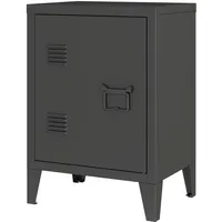 [en.casa] Nachtschrank Inari 57 x 40 x 30 cm Schwarz