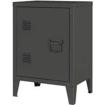 [en.casa] Nachtschrank Inari 57 x 40 x 30 cm Schwarz