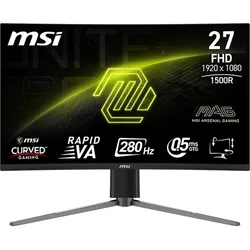 MSI Gaming-Monitor "MAG 276CPXF", E (A-G), schwarz, Monitore, 5-Wege Joystick Navigation