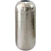 FineBuy FineBuy, Vase, Bodenvase FB76403 Aluminium 60 cm Silber (1x)