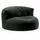 Green Bean Sitzsack Sofa mit Füllmaterial - Lounge im Sitzsack-Design 90x50cm mit ergonomischer Rückenlehne & waschbarem Bezug - Indoor und Outdoor geeignet in Schwarz