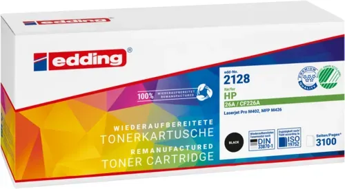 Edding Toner für HP CF226A 26A LaserJetProM402D M402DN M402N M402DW MFPM426DW