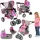 alice"s wonderland' Alice 2-in-1-Puppenwagen Sterne Rosa