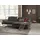 W.Schillig Ecksofa »enjoy&MORE, Designsofa, elegant und bequem, L-Form«, Sitztiefenverstellung, Füße schwarz pulverbeschichtet, Breite 294 cm grau